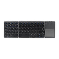 Portable Foldable Folding Keyboard Mini Wireless Bluetooth Keyboard Touchpad Keyboard for Windows Android IOS Tablet Ipad Phone